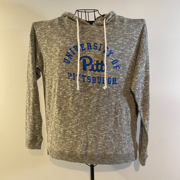 Chicka-D Grey Pitt Panthers Cozy Fleece Hooded Sweatshirt Size M - Picture 1 of 6